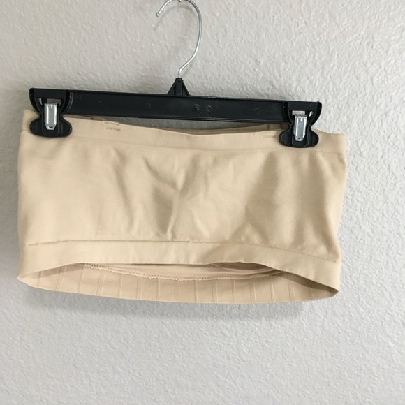 Cream Underoutfit Strapless Bandeau Bra Large - Picture 3 of 4